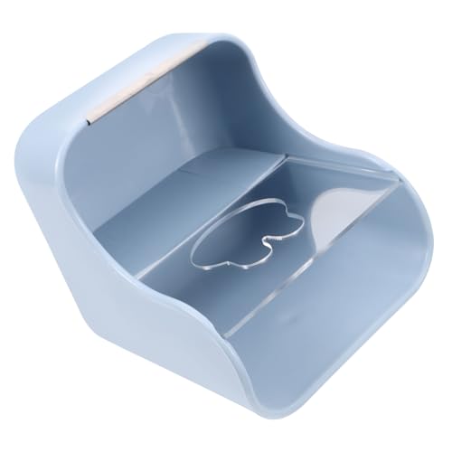 YARNOW Kaninchengrasbecken drinnen Hasenkäfig meerschweinchen Futter Party Nahrungssuche Hasen Heuraufe Hasen Heuhalter Hasen Heucontainer Kaninchenmanager Hasenspender Plastik Sky-Blue von YARNOW