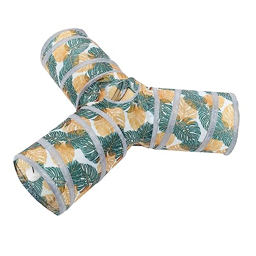 YARNOW Kaninchentunnel Zusammenklappbarer Katzentunnel groß drinnen Hamster Tunnel Rabbit Toys Katzen spielsachen Kätzchen -Tunnel lustiger Katzenspieltunnel Polyester von YARNOW