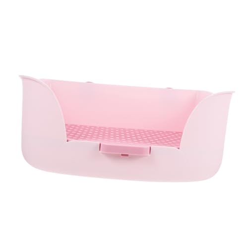 YARNOW Kasten Kaninchentoilette Drinnen Klein Käfig Haustier Rattenstreu Meerschweinchengehege Hamster Töpfchen Kaninchen-töpfchentrainer Katzentrainingstoilette Abs Rosa YARNOW Kasten Kaninchentoilette Drinnen Klein Käfig Haustier Rattenstreu Meerschweinchengehege Hamster Töpfchen Kaninchen-töpfchentrainer Katzentrainingstoilette Abs Rosa von YARNOW