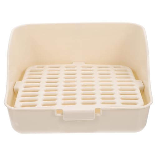 YARNOW Kaninchen Katzentoilette Trainer Für Kleintier Töpfchen Ecke Toilette Mit Filterboden Für Saubere Haustier Toilette von YARNOW