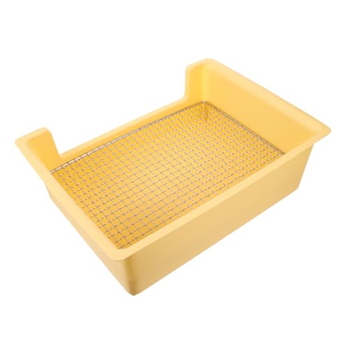 YARNOW Kasten Kaninchentoilette Hamster drinnen Meerschweinchen Wurf Kaninchenklo Hasen Toilette Käfighygiene Anti-Fall-Häschen-Töpfchen Haustiertoilette aus Kunststoff Plastik Yellow YARNOW Kasten Kaninchentoilette Hamster drinnen Meerschweinchen Wurf Kaninchenklo Hasen Toilette Käfighygiene Anti-Fall-Häschen-Töpfchen Haustiertoilette aus Kunststoff Plastik Yellow von YARNOW