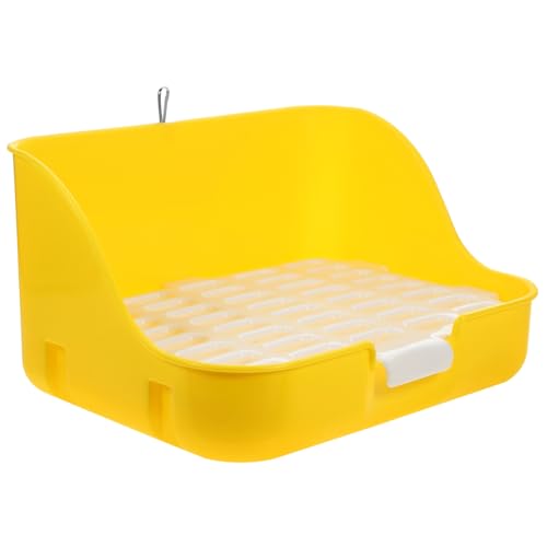 YARNOW Kaninchentöpfchen Toilette Für Kleintiere Ecke Töpfchen Trainer Mit Grobem Netzdesign Für Kaninchen Chinchillas Meerschweinchen Und Frettchen von YARNOW