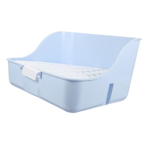 YARNOW Kasten Kaninchentoilette Liner Haustier Hasen Kaninchen Toilettenauflage Kleiner Tierstreu Ecke Mülleimer Wurf Hamster-töpfchenstreu Häschen Toilette Für Drinnen Plastik Sky-Blue YARNOW Kasten Kaninchentoilette Liner Haustier Hasen Kaninchen Toilettenauflage Kleiner Tierstreu Ecke Mülleimer Wurf Hamster-töpfchenstreu Häschen Toilette Für Drinnen Plastik Sky-Blue von YARNOW