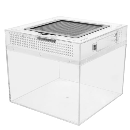 YARNOW Kasten Transparente Reptilienbox kleine Futtertonne Schlange Spinnenfutterbehälter Eidechsenbecken Reptilien zubehör Reptilienzubehör kreatives Gehege kreativer Futterkorb Aggreko YARNOW Kasten Transparente Reptilienbox kleine Futtertonne Schlange Spinnenfutterbehälter Eidechsenbecken Reptilien zubehör Reptilienzubehör kreatives Gehege kreativer Futterkorb Aggreko von YARNOW