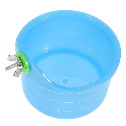YARNOW Kasten Vogeltränkekasten Wanne Haustier Sittichbad Für Käfig Vogel Papageien Papageienzubehör Vogel Wasserbad Kleiner Vogelduschenwürfel Papageienbaden Sichtweite Sky-Blue Plastik von YARNOW