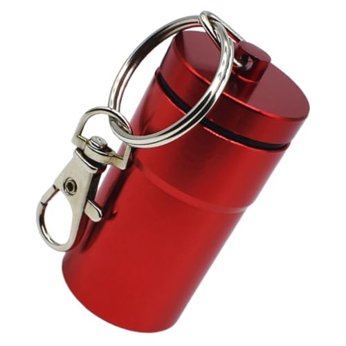 YARNOW Papageienfutterspender Handgehaltenes Vogeltrainingsgerät Roter Aluminium-vogelkäfig-nahrungshalter Tragbares Papageien-futterglas von YARNOW