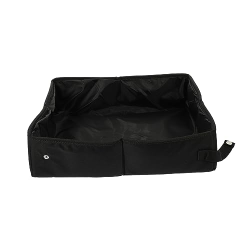YARNOW Kasten Zusammenklappbare Katzentoilette Tragbar Klein Groß Reisen Haustier Katzensandbehälter Falten Wurf Plaudern Mit Katzentoiletten Katzenstreu Black 600d Oxford-Stoff von YARNOW