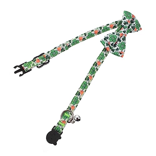 YARNOW Bowknot Design Katzenhalsband Mit Glocke Verstellbares Dekoratives Haustierhalsband Tiefgrün Für Kätzchen Und Besondere Anlässe von YARNOW