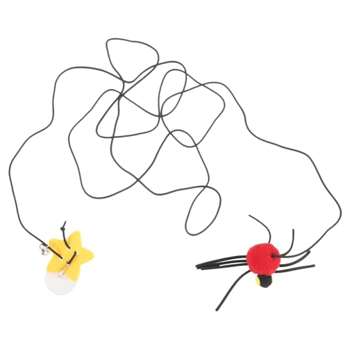 YARNOW Katze hängendes Türspielzeug Indoor- interaktives katzenspielzeug Interactive cat Toy Kratzendes Katzenspielzeug kompaktes Kätzchenspielzeug Filzstoff rot YARNOW Katze hängendes Türspielzeug Indoor- interaktives katzenspielzeug Interactive cat Toy Kratzendes Katzenspielzeug kompaktes Kätzchenspielzeug Filzstoff rot von YARNOW