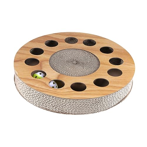 YARNOW Katzen-roll-kratzbrett Aus Wellpappe Kratzmatte Katzenspielzeug Platzsparendes Design YARNOW Katzen-roll-kratzbrett Aus Wellpappe Kratzmatte Katzenspielzeug Platzsparendes Design von YARNOW