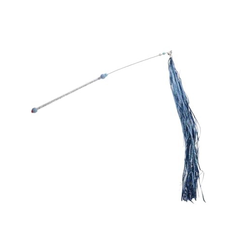 YARNOW Pet Cat Teaser Spielzeug Interaktive Katzenangel Mit Buntem Tassel Und Molarband Für Aktives Spiel Und Zahnpflege Geeignet Für Katzen Und Kätzchen von YARNOW