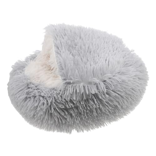 YARNOW Katzenbetthöhle Gemütliches Katzenbett Kätzchen Schlafbett Kätzchen Versorgung Winterkatzenbett Flauschiges Katzenbett Mit Kapuze Bequemes Kätzchenbett Mit Kapuze Pp Baumwolle Grey YARNOW Katzenbetthöhle Gemütliches Katzenbett Kätzchen Schlafbett Kätzchen Versorgung Winterkatzenbett Flauschiges Katzenbett Mit Kapuze Bequemes Kätzchenbett Mit Kapuze Pp Baumwolle Grey von YARNOW