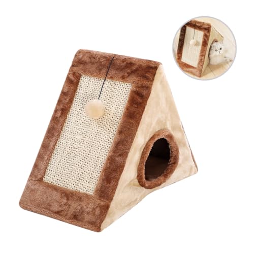 YARNOW Katzenhöhle Und Kratzbaum Und Gepolstertes Bett Mit Sisal Kratzflächen Für Katzen Für Schlafen Und Krallenpflege YARNOW Katzenhöhle Und Kratzbaum Und Gepolstertes Bett Mit Sisal Kratzflächen Für Katzen Für Schlafen Und Krallenpflege von YARNOW