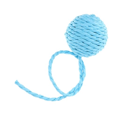 YARNOW Katzenspielzeug Mit Glöckchen Sisalseil Katzenkratzball Für Kratzbäume Beißspielzeug Rattanball Für Hauskatzen Katzen-teaserball Knisterbälle Katzen-beißspielzeug Flauschbälle Für von YARNOW