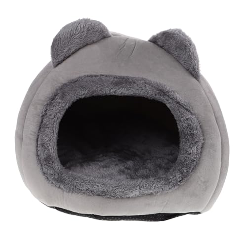 YARNOW Katzenmatratze Hunde schlafplatz hundeschlafplatz Schlafplatz für Katzen katzenschlafplatz kleines Katzenbett Katzennest Katzenhütte winterliches Haustierbett Katzenhaus Stoff Grey von YARNOW