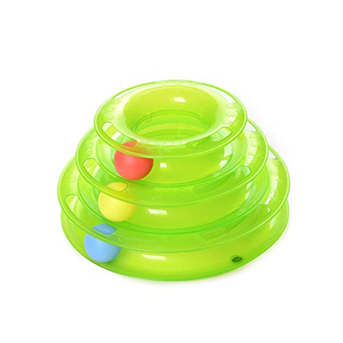 YARNOW Katzenspielzeug Interaktiv Haustier Katze Wohnungskatzen Selbst Ball Drinnen Spielzeugbälle Für Katzen Katze Rollen Interaktives Katzenspielzeug Green von YARNOW