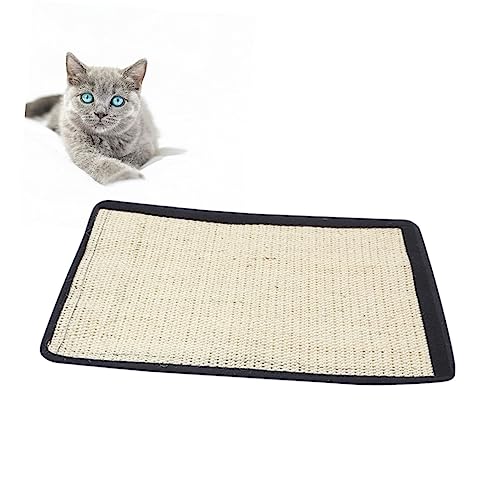 YARNOW Katzenkratzmatte Sofa Möbelschutz Sisal Kratzpad Katze Schleifen Krallen Spielzeug Große Größe von YARNOW