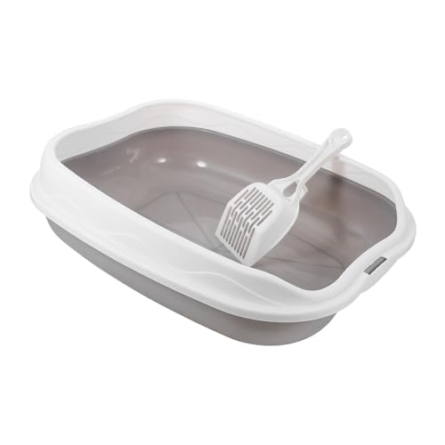 YARNOW Katzentoilette Tragbare Toilette Für Katzen Katzenklo Welpentoilette Abs Grey YARNOW Katzentoilette Tragbare Toilette Für Katzen Katzenklo Welpentoilette Abs Grey von YARNOW