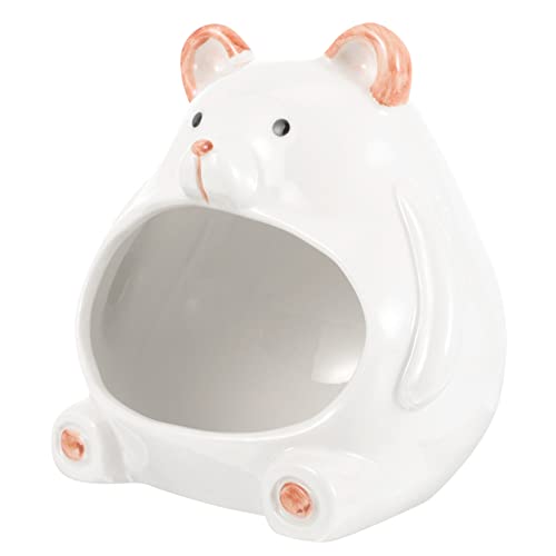 YARNOW Keramik Hamster Versteck Kühlendes Haustier Nest Cartoon Form Kleines Hamsterhaus für Ganzjährig Ruhigen Schlaf und Spiel Geeignet für Zwerghamster und Kleine Nager Dekoratives von YARNOW