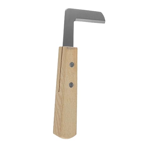 YARNOW Klauenpfleger Rinderklauenschneider Hufschmiedmesser Trimmer Hufmesser Hufschere Für Schafe Und Ziegen Werkzeug Hufschere Für Pferde Kuhklauenschneider Für Brown Hölzern von YARNOW