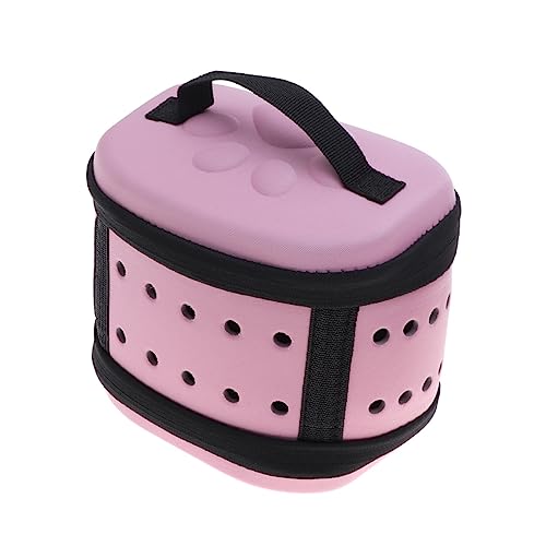 YARNOW Pflanzengewichte Kofferrucksack für die Reise reiserucksack Mini-Rucksack Transportbox für Haustiere Haustierrucksack kleines Haustier Haustiertasche Haustierkiste Reisen Rosa von YARNOW