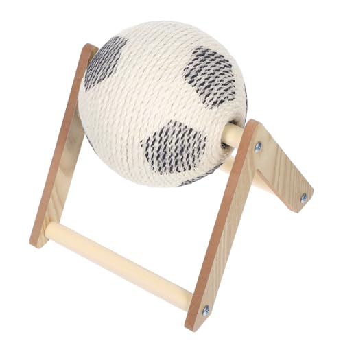 YARNOW Kratzball aus Sisal Interaktives Katzen mit Geneigtem Kratzbrett Handgewickelte Sisalseilkugel Langlebig und Indoor für Kleine Katzen zur Krallenpflege und Bewegung YARNOW Kratzball aus Sisal Interaktives Katzen mit Geneigtem Kratzbrett Handgewickelte Sisalseilkugel Langlebig und Indoor für Kleine Katzen zur Krallenpflege und Bewegung von YARNOW