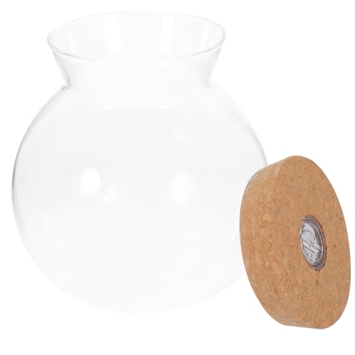 YARNOW LED Ökologische Glasflasche mit Holzdeckel und LED Beleuchtung Kreative DIY Mikrolandschaft für und Außendekoration als Fischbehälter und Terrarium YARNOW LED Ökologische Glasflasche mit Holzdeckel und LED Beleuchtung Kreative DIY Mikrolandschaft für und Außendekoration als Fischbehälter und Terrarium von YARNOW