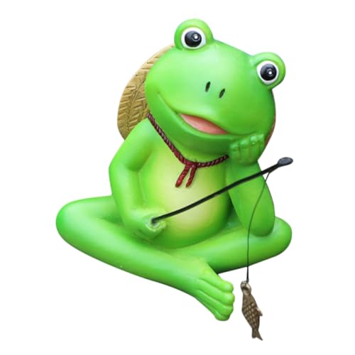 YARNOW Langlebige Resin Froschfigur Aquarium Deko Naturgetreue Angel Frosch Statue als Teich Zubehör Wetterfeste Miniatur Gartendeko für Fischbecken und Wasserlandschaft YARNOW Langlebige Resin Froschfigur Aquarium Deko Naturgetreue Angel Frosch Statue als Teich Zubehör Wetterfeste Miniatur Gartendeko für Fischbecken und Wasserlandschaft von YARNOW