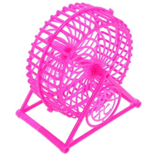 YARNOW Laufrad Für Hamster Ratte Hängematte Igelrad Hamsterspielzeug Auto Segelrad Laufrad Für Haustierkäfig Schildkröte Mäuse Hamsterkäfig Katzenrad Hamster-Labyrinth- Abs Rosy von YARNOW