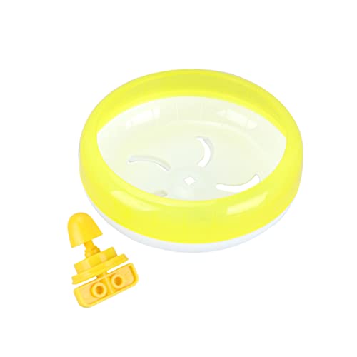 YARNOW Laufrad Für Hamster Zubehör Gegen Langeweile Hamsterräder Laufräder Für Kleintiere Hamster -laufband Rennmaus Übung Übungsrad Lautloses Hamsterrad Hamsterspielzeug Yellow von YARNOW