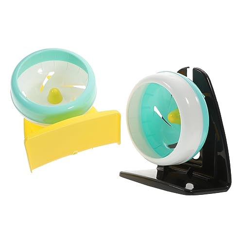 YARNOW Laufrad für Hamster Hamster Laufrad Silent Runner Hamsterrad Haustierräder Übung Toys for small Animals sportrad Haustierbedarf Laufmaschine für Kleintiere pp Sky-Blue von YARNOW