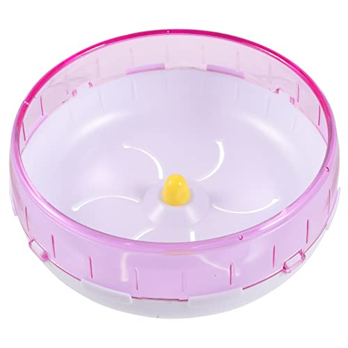 YARNOW Laufrad für Hamster Rosa Hamsterrad Läufer drinnen Haustier kleines Hamsterrad Hamster hamsterspielzeug Nagetier kleines Chinchillarad kompaktes Igelrad Plastik von YARNOW