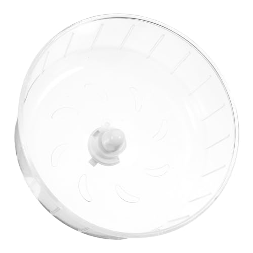 YARNOW Laufrad für Hamster lautloses Hamsterrad Leise Hamster Laufrad Hamster hamsterspielzeug Spielzeuge meerschweinchen zubehoer Rattenrad Hamsterversorgung p.s Transparent von YARNOW