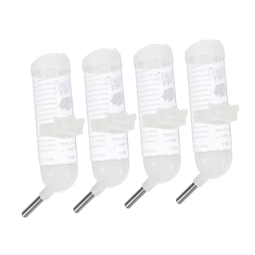 YARNOW Wasserspender 4er-Pack 125 Ml Kunststoff-trinkflasche Für Haustiere Auslaufsicher Edelstahlventil Für Kleintiere von YARNOW