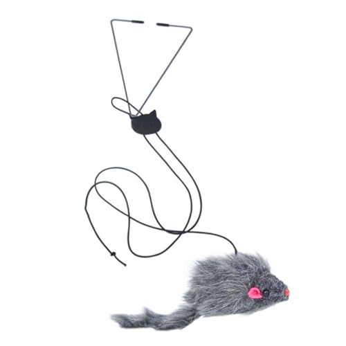 YARNOW Lustiges Katzenspielzeug Drinnen Hängend Interaktives Katzenspielzeug Quaste Ziehen Um Für Bausatz Katzen-Teaser-mäuse Anregend Neckisch Haushalts-kätzchen-Teaser Grey Baumwollseil YARNOW Lustiges Katzenspielzeug Drinnen Hängend Interaktives Katzenspielzeug Quaste Ziehen Um Für Bausatz Katzen-Teaser-mäuse Anregend Neckisch Haushalts-kätzchen-Teaser Grey Baumwollseil von YARNOW