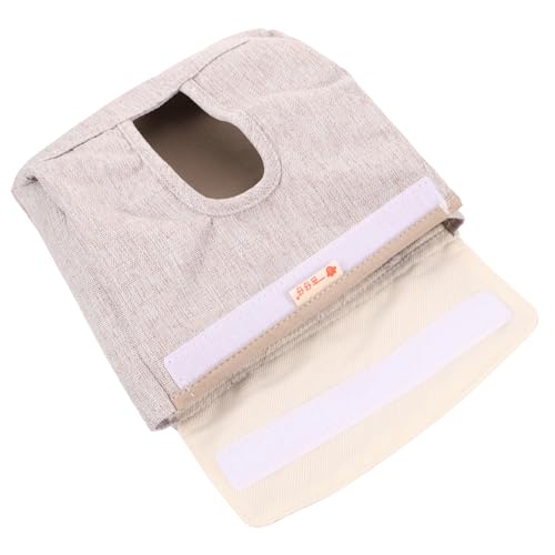 YARNOW Meerschweinchen-Slow-Food-Beutel meerschweinchen Tasche meerschweinchen Futter Heuhalter für Nagetiere Kleintier Heubeutel Häschen-Feeder Futterspender Stoff Light Grey von YARNOW