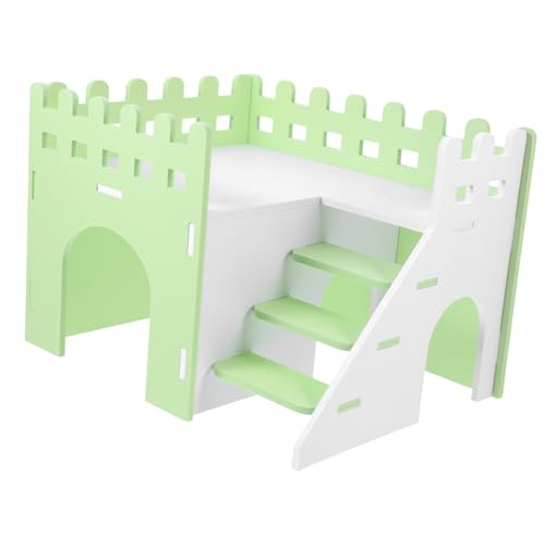 YARNOW Meerschweinchenheim Meerschweinchenkäfig Klein Versteck Kletterleiterspielzeug Meerschweinchen Bett Winzig Meerschweinchenhaus Hütte Meerschweinchen Heu Häuser Rattenvorräte PVC von YARNOW