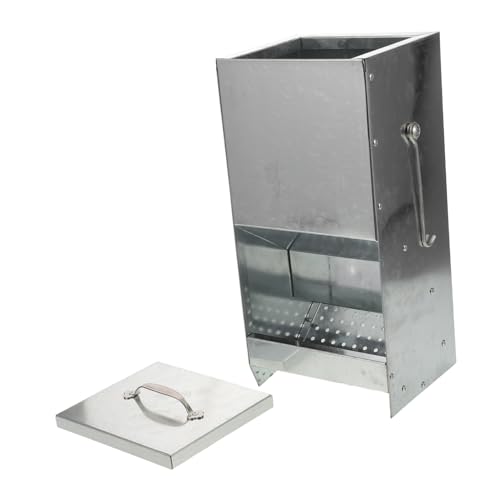 YARNOW Metall-futterspender mit Magnetischem Deckel und Doppelseitigen Haken Platzsparend und Vielseitig für Kaninchen Frettchen und Kleine Tiere Einfacher Einbau in Käfig oder von YARNOW