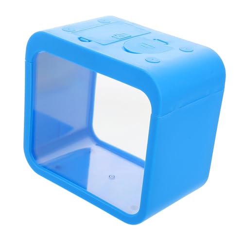 YARNOW Mini Aquarium mit Beleuchtung Kompakter Fischbehälter für Goldfische Kleine Fische und Quallen Platzsparendes Robustes Desktop Fischglas Einfach zu Reinigen Tragbar für Zuhause von YARNOW
