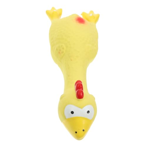 YARNOW Natürlicher Latex Hundespielzeug Quietschendes Kauspielzeug Hähnchenform für Welpen Kleine Hunde Zahnpflege und Langlebiges zur Stressbewältigung YARNOW Natürlicher Latex Hundespielzeug Quietschendes Kauspielzeug Hähnchenform für Welpen Kleine Hunde Zahnpflege und Langlebiges zur Stressbewältigung von YARNOW
