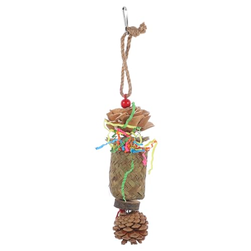 YARNOW Hängendes Papageienspielzeug Vogelkäfigspielzeug Kreatives Hängespielzeug Für Vögel Exquisites Vogelspielzeug Mit Futter-suche-Funktion Für Haustier-vögel von YARNOW