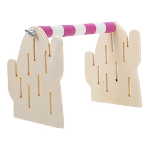 YARNOW Papagei Stehen Vogel Barsch Interaktive Spielzeug Holz Material Komfortable Schreibtisch Spielzeug Papagei Schleifen Plattform von YARNOW