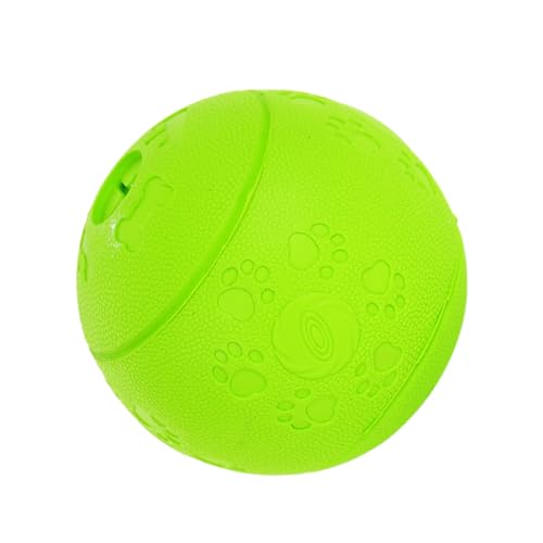 YARNOW Pet Food Leakage Toy für Hunde Grüner Kauspielzeug Ball S zur Zahnpflege und Beschäftigung für Kleine Hunde Langeweile und Zerstörerisches Verhalten von YARNOW