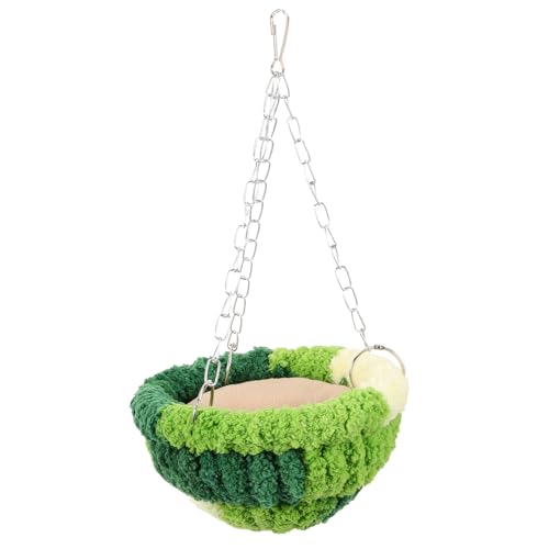 YARNOW Hängende Vogel-hängematte Für Papageien Sittiche Und Andere Vögel Bequeme Schlafstätte Und Spielbereich Für Vogelkäfige Inklusive Spielzeug von YARNOW