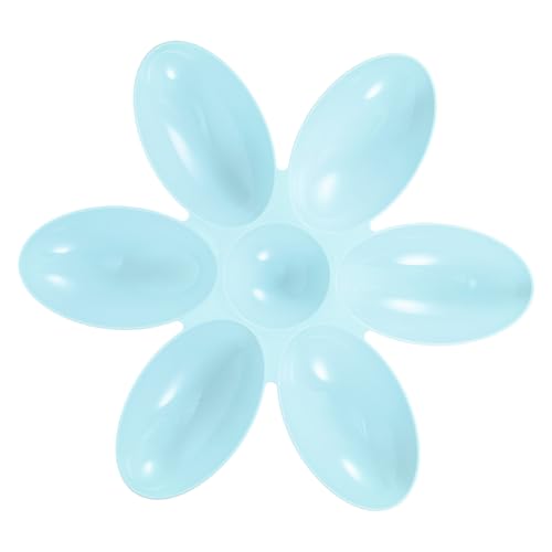 YARNOW Petal Shape Cat Bowl Multifunktionale Futterschüssel für Katzen und Hunde rutschfest Lebensmittelecht Leicht zu Reinigen für Zuhause und Reisen Blau von YARNOW