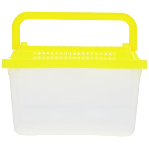 YARNOW Plastikschildkrötenfischbehälter Aquariumdekorationen Krabbe Aquarium Licht Reptiliendekor Aquarium Für Schildkrötenbecken Schildkröten-Aquarium Hamster Kleines Aquarium Deckel von YARNOW