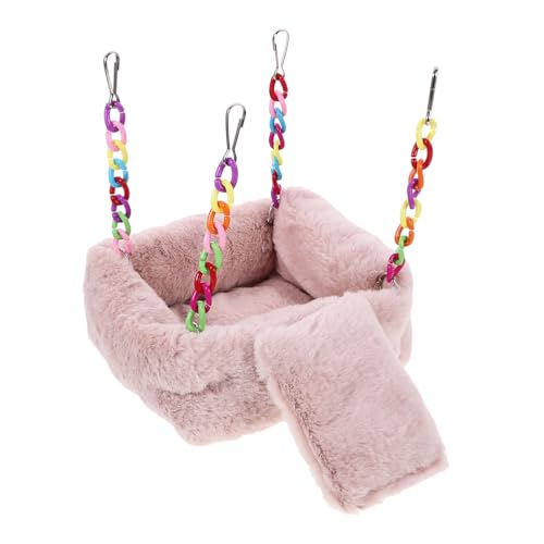 YARNOW Plüsch-Winter-Hamster-Hängezelt, Bett, Hängematte, Lebensraum, Haus für Kleintiere, Frettchen, Eichhörnchen, Meerschweinchen und Chinchillas YARNOW Plüsch-Winter-Hamster-Hängezelt, Bett, Hängematte, Lebensraum, Haus für Kleintiere, Frettchen, Eichhörnchen, Meerschweinchen und Chinchillas von YARNOW