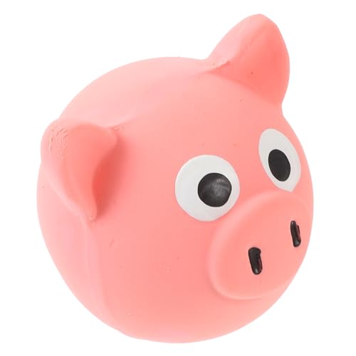 YARNOW Quietschendes Kauspielzeug Für Interaktives Schweinekopf Zahnpflege Für Welpen Zu Reinigen Für Selbstständiges von YARNOW