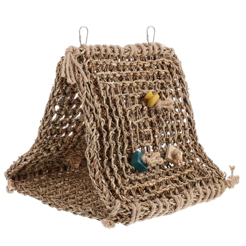 YARNOW Hängen Vogel Nest Hängematte Papagei Schlafen Bett Vogel Shelter Schaukel Papagei Käfig Rattan Nest Bett Komfortable YARNOW Hängen Vogel Nest Hängematte Papagei Schlafen Bett Vogel Shelter Schaukel Papagei Käfig Rattan Nest Bett Komfortable von YARNOW