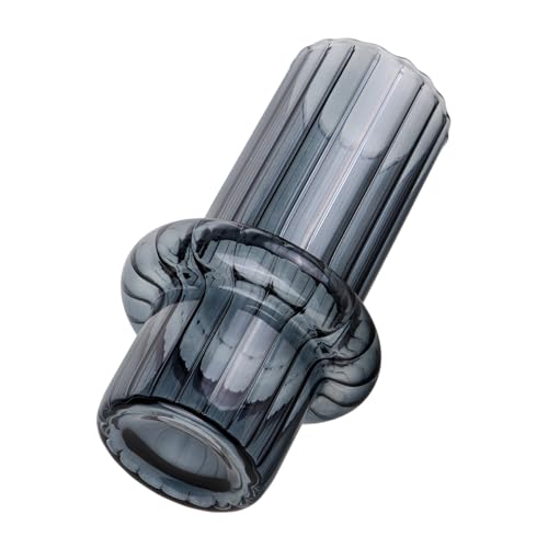 YARNOW Hydrokulturvase Aus Glas Transparenter Blumenhalter Pflanzgefäß Für Blumenarrangements Vasenhalter Mit Glatter Oberfläche Glasbehälter Für Heimdekoration Blumenvase Für von YARNOW